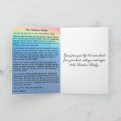 Pet Sympathy Card Rainbow Bridge Dog Cat Full Poem Karte (Innenseite)