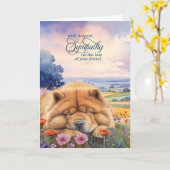 Pet Sympathy Chow Chow Dog Wildflowers Karte (Gelbe Blume)