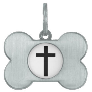 PET TAG "CHRISTLICH CROSS" TIERMARKE