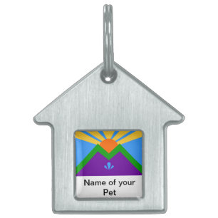 Pet-Tag mit Flag von Manitou Springs Tiermarke