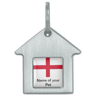 Pet-Tag mit Flagge in England Tiermarke