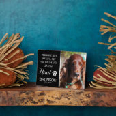 Pet Tribute | Hunde-Erinnerung Fotoplatte (Seite)