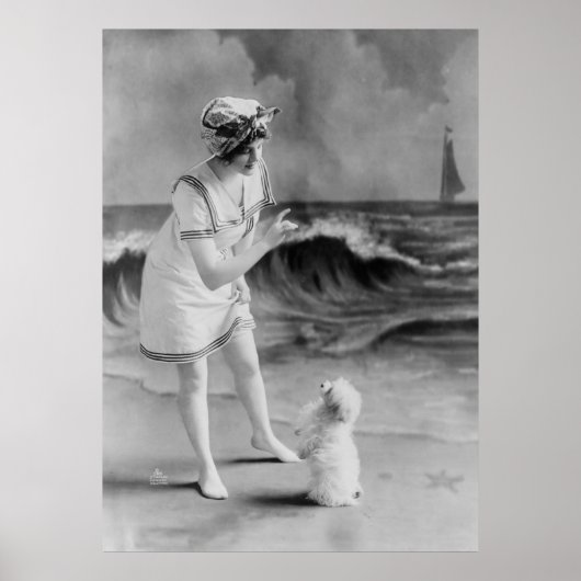 Pet-Tricks am Meer, 1910er Poster (Vorne)