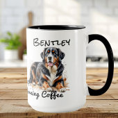 Pet Watercolor Browns Bernese PERSONALIZE Tasse