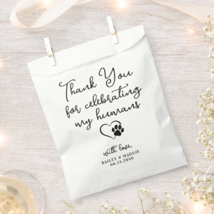 Pet Wedding Personalisiert Vielen Dank, dass ihr H Geschenktütchen