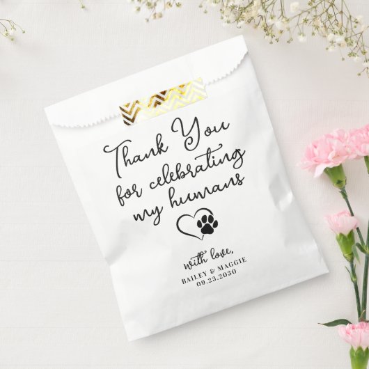 Pet Wedding Personalisiert Vielen Dank, dass ihr H Geschenktütchen (Versiegelt)