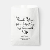 Pet Wedding Personalisiert Vielen Dank, dass ihr H Geschenktütchen (Vorderseite)