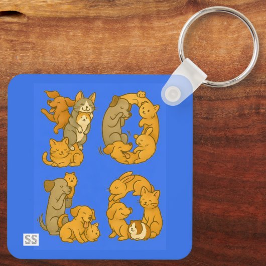 Pet YOLO  Schlüsselanhänger (Rückseite)