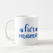 Pet-Zitat: Mama - Blaues Design Kaffeetasse (Links)