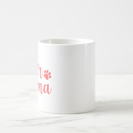 Pet-Zitat: Mama - rosa Design Kaffeetasse (Mittel)