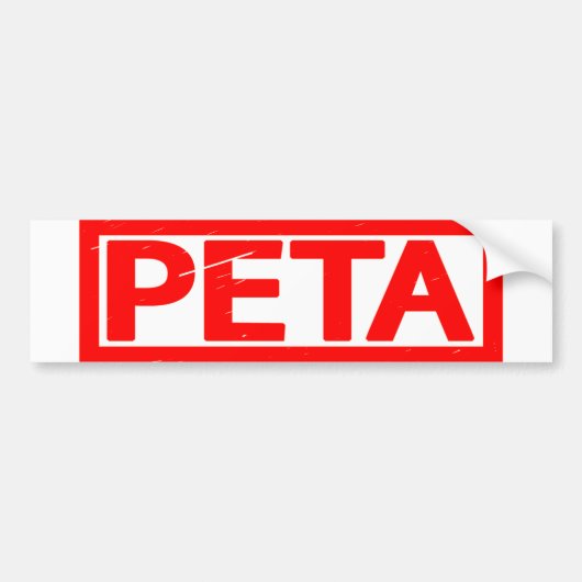 Peta Briefmarke Autoaufkleber (Vorne)