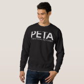 Peta Leute essen leckeres Tier Sweatshirt (Vorne ganz)