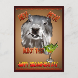 PETA! Robot This! Postkarte