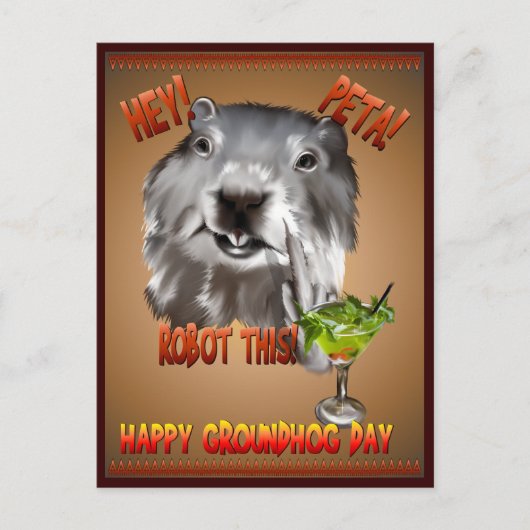 PETA! Robot This! Postkarte (Vorderseite)