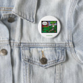 PETA & The Crabgrass Cartoon Funny Buttons (Beispiel)