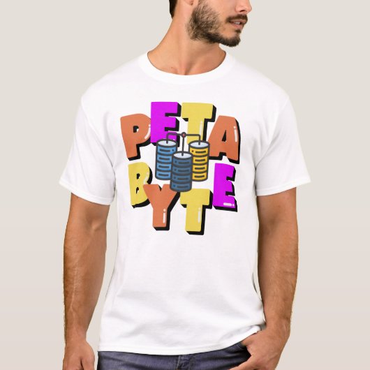 Petabyte-Dateneinheit T-Shirt (Vorderseite)