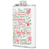 Petaca con diseño navideño para caballeros flachmann (Links)