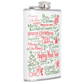 Petaca con diseño navideño para caballeros flachmann (Rechts)