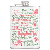 Petaca con diseño navideño para caballeros flachmann (Vorderseite)