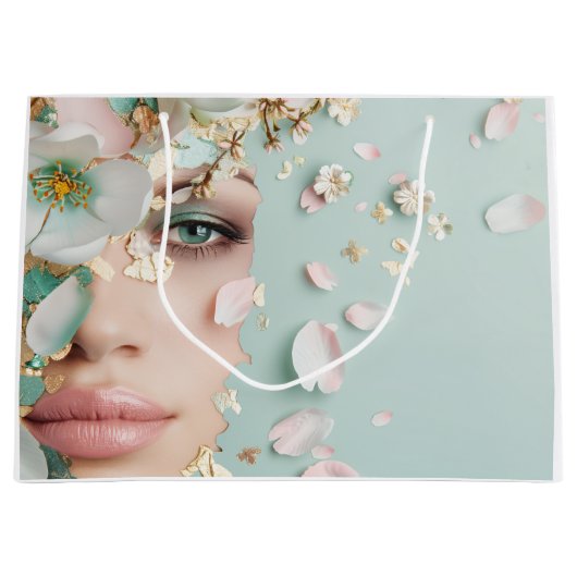 Petal Awakening Große Geschenktüte (Vorderseite)