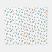 Petal-Blatt-Wurfdecke Fleecedecke (Vorderseite (Horizontal))