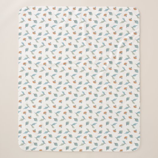 Petal-Blatt-Wurfdecke Sherpadecke (Vorderseite)