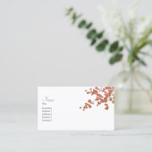 Petal-Blätter ~ Visitenkarten Visitenkarte (Stehend Vorderseite)