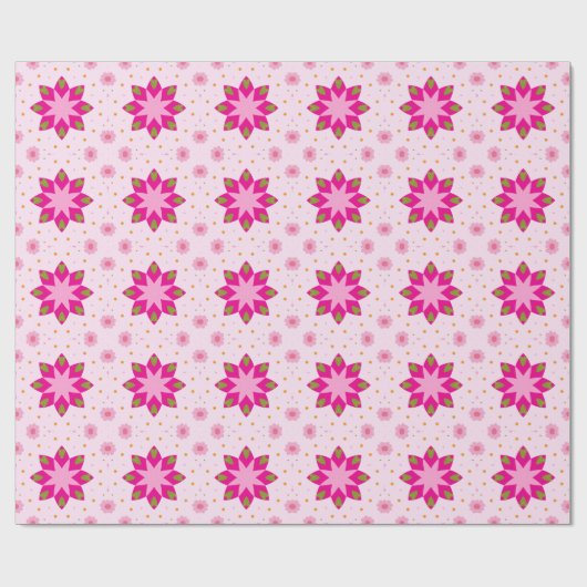 Petal Blossom Confetti pattern Geschenkpapier (Flach)