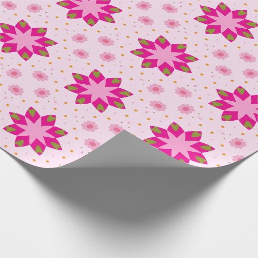 Petal Blossom Confetti pattern Geschenkpapier (Ecke)