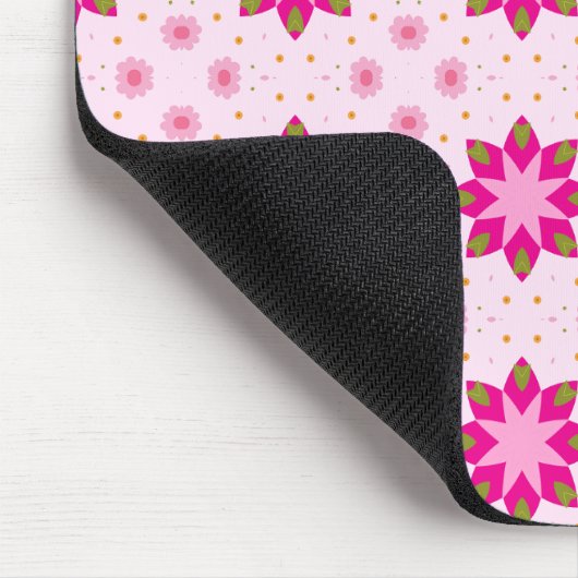 Petal Blossom Confetti pattern Mousepad (Ecke)