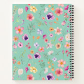 Petal Breeze Notebook - Mini Green Custom Zen Notizblock (Rückseite)