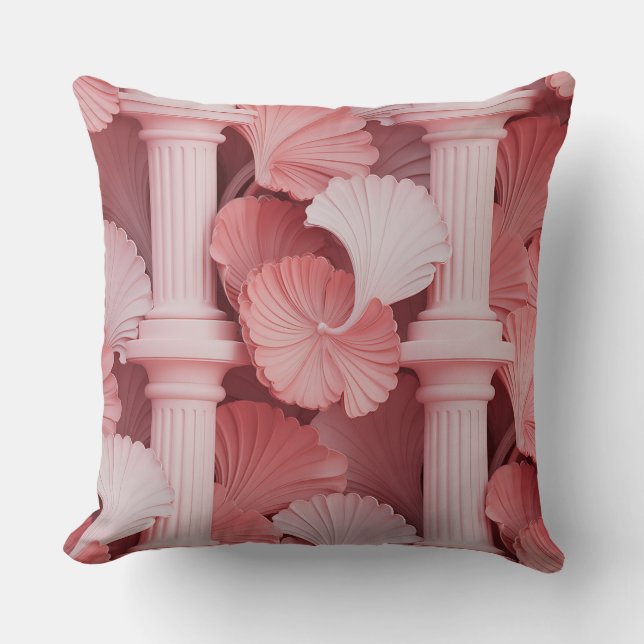 Petal Column Overlap 3D Batik Motif Kissen (Vorderseite)