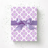 Petal Diamond in Lilac and Green Geschenkpapier