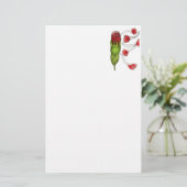 "Petal Fall # 1" Blumengeschirr Briefpapier (Stehend Vorderseite)