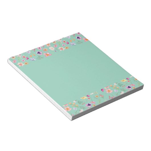 Petal Fresh Notepad - Minze grüne Ruhe Notizblock (angewinkelt)