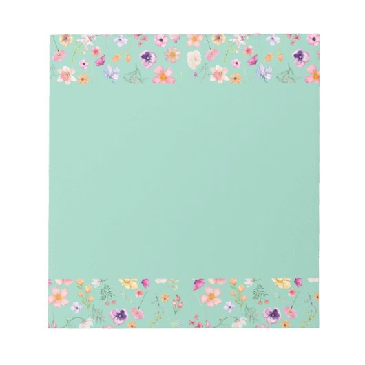 Petal Fresh Notepad - Minze grüne Ruhe Notizblock (Vorderseite)