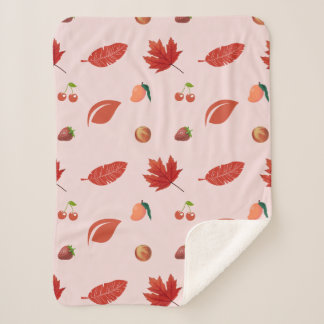 Petal & Frucht: Eine rosa Symphonie Sherpadecke