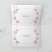 Petal Girl Birth Ankündigung Custom Foto Card (Innenseite)