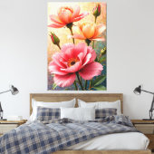 Petal Grace Leinwanddruck (Insitu (Schlafzimmer))