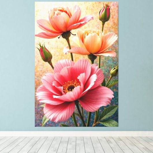 Petal Grace Leinwanddruck (Insitu (Holzboden))