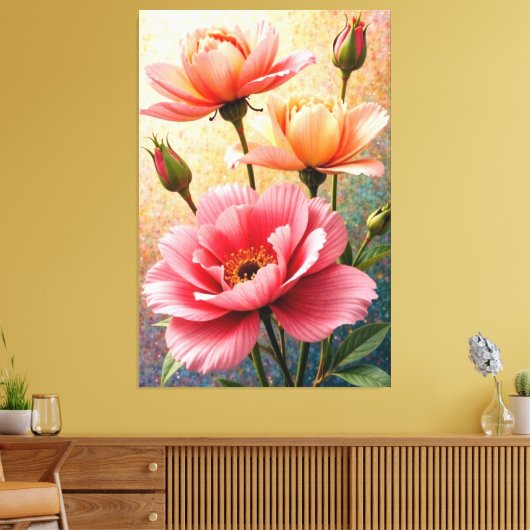 Petal Grace Leinwanddruck (Insitu (Wohnzimmer))