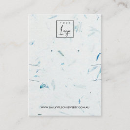 PETAL HANDMADE PAPIER LANGE NEKKLACE EARRING DISPL VISITENKARTE