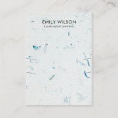 PETAL HANDMADE PAPIER LANGE NEKKLACE EARRING DISPL VISITENKARTE (Vorderseite)