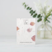 PETAL HANDMADE PAPIER NECKLACE EARRING DISPLAY VISITENKARTE (Stehend Vorderseite)