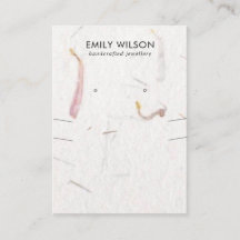 PETAL HANDMADE PAPIER NECKLACE EARRING DISPLAY