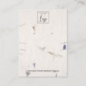 PETAL HANDMADE PAPIER NECKLACE EARRING DISPLAY VISITENKARTE (Vorderseite)