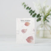 PETAL HANDMADE PAPIER NECKLACE EARRING DISPLAY VISITENKARTE (Stehend Vorderseite)