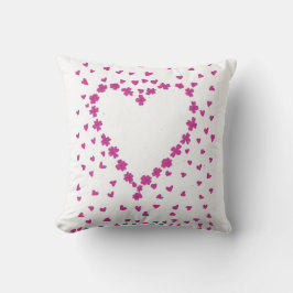 Petal Heart Throw Kissen