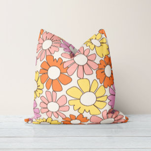 Petal Jubilee Soft Retro Zitrus Kissen