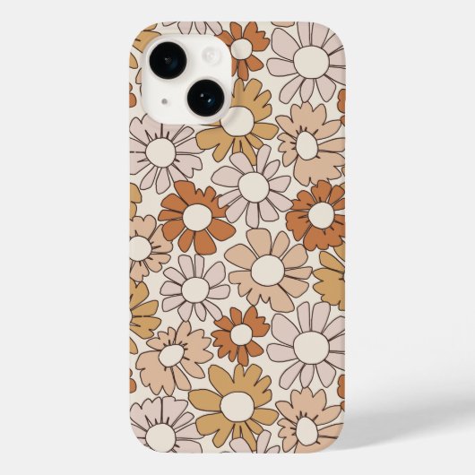 Petal Jubilee Warm Earth Boho Case-Mate iPhone Hülle (Rückseite)